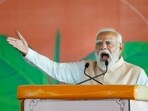 Prime Minister Narendra Modi addresses a rally organised to launch NDA's campaign for the upcoming Assembly election in Tamil Nadu, at Maduranthakam in Chengalpattu.