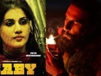 Taapsee Pannu and Ranveer Singh in stills from Baby and Dhurandhar. 