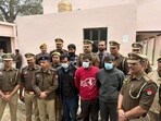 The accused Anupam Sharma in police custody (HT)