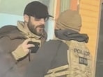 Alex Pretti seen clashing with a Border Patrol agent in Minneapolis.