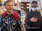 Foreign tourists were filmed negotiating with an Indian vendor as the quoted price fell step by step.