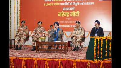 Highlighting the scale of the initiative, Puri noted that since the launch of Rozgar Mela, over 11 lakh appointment letters have been issued nationwide, reinforcing the government’s commitment to mission-mode recruitment. (HT Photo) Highlighting the scale of the initiative, Puri noted that since the launch of Rozgar Mela, over 11 lakh appointment letters have been issued nationwide, reinforcing the government’s commitment to mission-mode recruitment. (HT Photo)