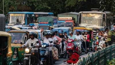 Bengaluru is second on the list of the world's most congested cities. (Representative image). (Unsplash) Bengaluru is second on the list of the world's most congested cities. (Representative image). (Unsplash)