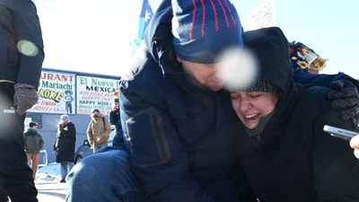 Federal agents allegedly shot and killed a protestor amid a scuffle to arrest him. The Trump administration has sent a reported 3,000 federal agents into the area, with more on the way, as they make a push to arrest undocumented immigrants in the region. Brandon Bell/Getty Images/AFP (Photo by Brandon Bell / GETTY IMAGES NORTH AMERICA / Getty Images via AFP) (Getty Images via AFP) Federal agents allegedly shot and killed a protestor amid a scuffle to arrest him. The Trump administration has sent a reported 3,000 federal agents into the area, with more on the way, as they make a push to arrest undocumented immigrants in the region. Brandon Bell/Getty Images/AFP (Photo by Brandon Bell / GETTY IMAGES NORTH AMERICA / Getty Images via AFP) (Getty Images via AFP)