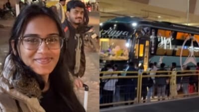 A Bengaluru IITian couple captured the chaos of long weekend travel. (Instagram/iitkgp_couple) A Bengaluru IITian couple captured the chaos of long weekend travel. (Instagram/iitkgp_couple)