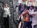 Ajith Kumar's fans beat up a Vijay fan for waving a TVK flag in theatre. 