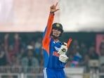 Abhishek Sharma smashes 14-ball half-century against New Zealand. Abhishek Sharma smashes 14-ball half-century against New Zealand.