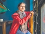 Professor Shailaja Paik, during an Interview with Hindustan Times in New Delhi. (Raj K Raj/HT PHOTO)