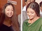 Akshaye Khanna, Jyothika and Aishwarya Rai at the premiere of Doli Saja Ke Rakhna (2998).