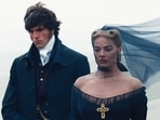 Margot Robbie and Jacob Elordi in Wuthering Heights 