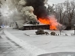 A fire bork out at Bistro Roca in Blowing Rock that required emergency services' intervention. 