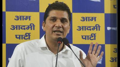 AAP leader Saurabh Bharadwaj (PTI) AAP leader Saurabh Bharadwaj (PTI)