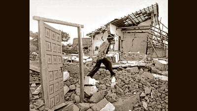 Across Gujarat, more than 20,000 people died in the 2001 earthquake, with Anjar, Bhuj, Bhachau and Rapar among the worst-hit . (REUTERS) Across Gujarat, more than 20,000 people died in the 2001 earthquake, with Anjar, Bhuj, Bhachau and Rapar among the worst-hit . (REUTERS)