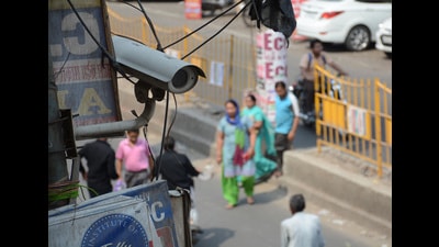 Choubey further said that the system will use AI-based video analytics to help police in crime detection, investigation, traffic control, crowd monitoring, and emergency response. (HT)
