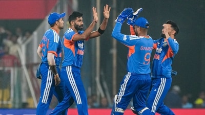 Meanwhile, Jasprit Bumrah took three wickets for India. (PTI) Meanwhile, Jasprit Bumrah took three wickets for India. (PTI)