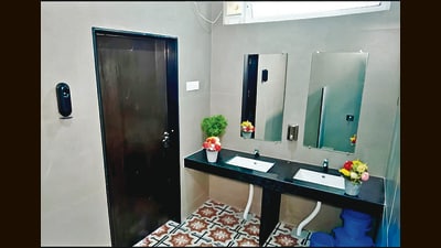 The initiative has also brought inclusivity with separate toilet units for boys, girls and students with disabilities. (HT PHOTO) The initiative has also brought inclusivity with separate toilet units for boys, girls and students with disabilities. (HT PHOTO)