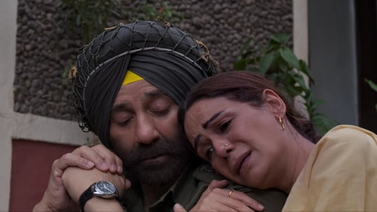 Border 2 box office collection day 2: Sunny Deol and Mona Singh in a still from the movie.