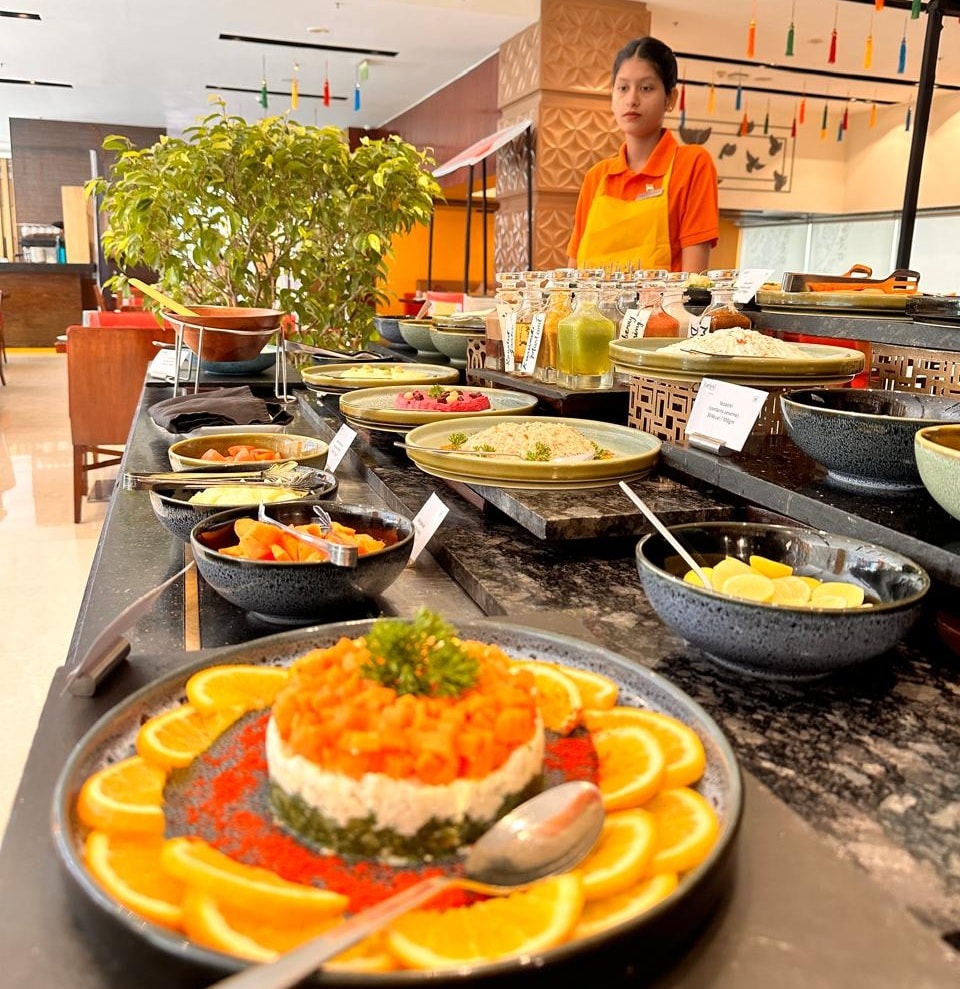 Saffron millet and paneer salad for R-Day brunch at Fairfield by Marriott Saffron millet and paneer salad for R-Day brunch at Fairfield by Marriott