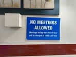 A Bengaluru man posted a quirky Bengaluru eatery rule charging for long meetings.