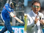 Abhishek Sharma playing for India and Sunil Gavaskar