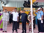 Tamil Nadu Governor RN Ravi on Monday unfurled the National Flag.
