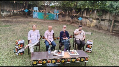 Jerry Pinto, Ravi Singh, Sanjay Kak and Sampad Patnaik at the Travel Writing Festival (Akankshya Abismruta) Jerry Pinto, Ravi Singh, Sanjay Kak and Sampad Patnaik at the Travel Writing Festival (Akankshya Abismruta)