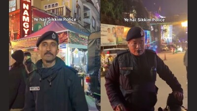Social media users lauded the officers’ calm and practical approach. (Instagram/@desi_solo_traveller) Social media users lauded the officers’ calm and practical approach. (Instagram/@desi_solo_traveller)