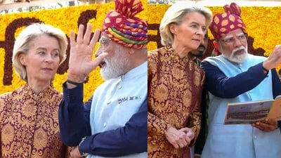 European Commission Ursula von der Leyen and PM Modi European Commission Ursula von der Leyen and PM Modi