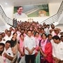 బీఆర్ఎస్‌లో చేరిన చేవెళ్ల నియోజకవర్గ నాయకులతో కేటీఆర్