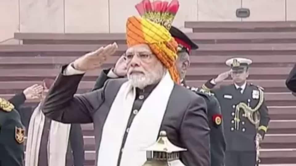 PM Modi at the War Memorial on January 26, 2023. PM Modi at the War Memorial on January 26, 2023.