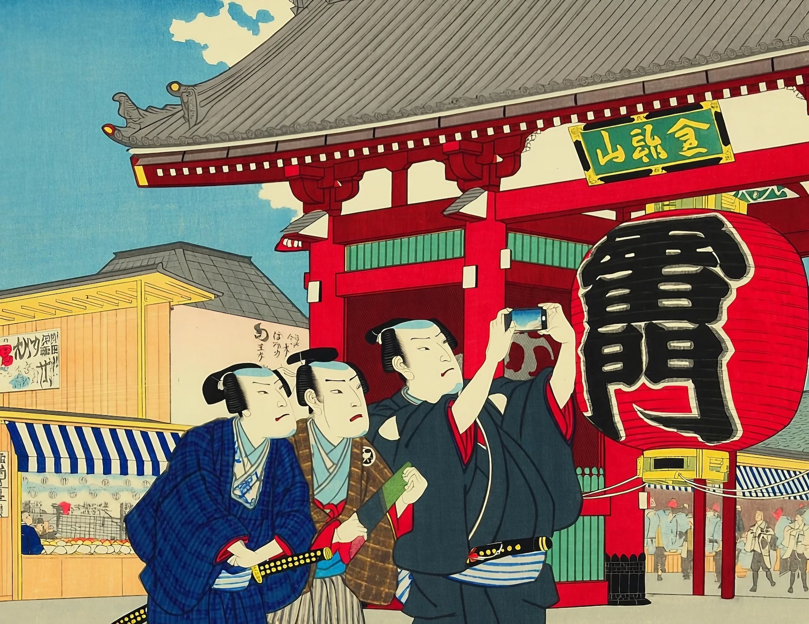 Image generated by Evo-Ukiyoe v2 (under development), which was developed by Sakana Al. (Tokyo Updates)