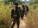 Security forces during an anti-Maoist combing operation. (HT File) Security forces during an anti-Maoist combing operation. (HT File)