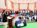 Uttarakhand Chief Minister Pushkar Singh Dhami addresses administrative officers during the Chintan Shivir and Dialogue on Vision 2047 at the Civil Services Institute. Uttarakhand Chief Minister Pushkar Singh Dhami addresses administrative officers during the Chintan Shivir and Dialogue on Vision 2047 at the Civil Services Institute.