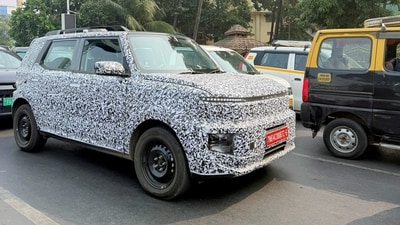 Hyundai's new compact SUV will have a long wheelbase and a split headlamp design. (X / @mrjain) Hyundai's new compact SUV will have a long wheelbase and a split headlamp design. (X / @mrjain)