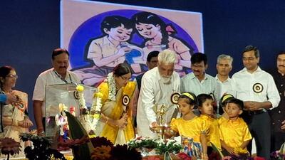 The announcements were made on Tuesday during the Diamond Jubilee celebrations of the Maharashtra State Bureau of Textbook Production and Curriculum Research (Balbharati), which marked 60 years of its role in shaping school education in the state. (HT) The announcements were made on Tuesday during the Diamond Jubilee celebrations of the Maharashtra State Bureau of Textbook Production and Curriculum Research (Balbharati), which marked 60 years of its role in shaping school education in the state. (HT)