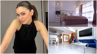 Inside Hansika Motwanni's luxurious home in Mumbai. Inside Hansika Motwanni's luxurious home in Mumbai.