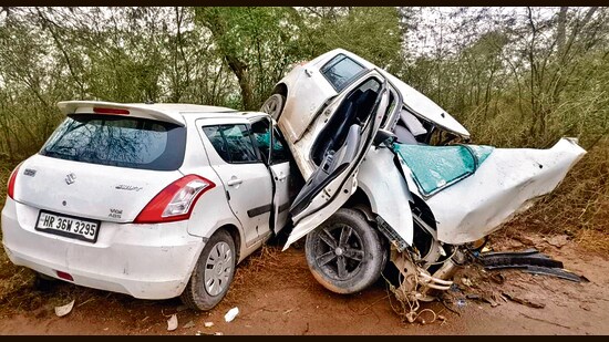 According to the police, the accident occurred near Kotra Kalan village while Upkar was driving toward Mansa.