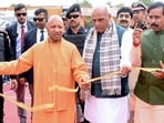 CM Yogi Adityanath inaugurates the five-day ‘Siddharthnagar Mahotsav’, in Siddharthnagar on Wednesday. (Sourced)