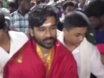 Dhanush visits Trimula temple with his sons.