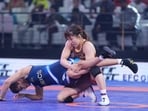 Four-time world champion and Tokyo Olympic gold medallist Yui Susaki showed that Antim some catching up to do. (PWL) Four-time world champion and Tokyo Olympic gold medallist Yui Susaki showed that Antim some catching up to do. (PWL)