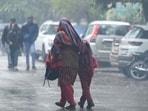 In Ghaziabad, the minimum temperature settled at 9.3°C, while maximum temperature data was unavailable at the time of reporting. Cloudy conditions persisted with high humidity levels throughout the day. (Sunil Ghosh/HT Photo)
