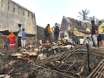 Police officers said the fire broke out around 3 am in one warehouse and soon spread to the adjacent one. (PTI)