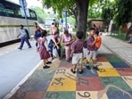 The pilot project at DAV School in south Delhi. (HT Archive)