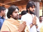 Pawan Kalyan with son Akira Nandan.