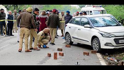 As information, more than 13 rounds were fired, out of which three struck the victim, leaving him dead on the spot. (HT Photo) As information, more than 13 rounds were fired, out of which three struck the victim, leaving him dead on the spot. (HT Photo)