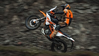 KTM 390 Adventure R will be offered in just one colour option, which is Ceramic White.