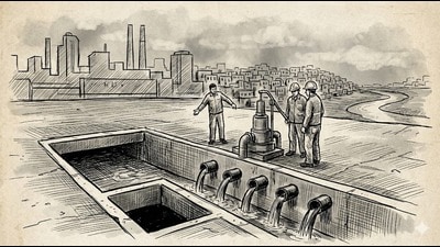 Officials say inspections have begun across stormwater drain legs II and III, with flow monitoring used to track illegal and untreated discharges. (HT) Officials say inspections have begun across stormwater drain legs II and III, with flow monitoring used to track illegal and untreated discharges. (HT)