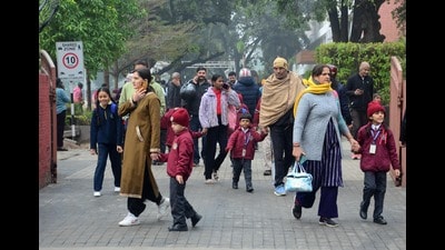 The mails came from a gmail account around 8 am, when most schools were opening for the day. (Ravi Kumar/HT) The mails came from a gmail account around 8 am, when most schools were opening for the day. (Ravi Kumar/HT)