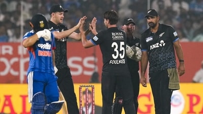 New Zealand defeated India by 50 runs in the fourth T20I in Vizag. The visitors got their first win in the series, making it 1-3. (HT_PRINT) New Zealand defeated India by 50 runs in the fourth T20I in Vizag. The visitors got their first win in the series, making it 1-3. (HT_PRINT)