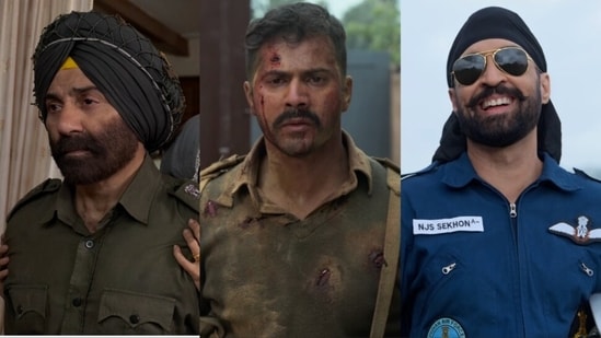 Border 2 box office collection day 6: Sunny Deol, Varun Dhawan and Diljit Dosanjh in a still from the film.